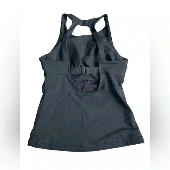 Athleta  32 B/C Black Maldives High Neck Tankini Top Swim - Picture 2 of 8
